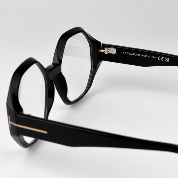 Tom Ford FT5967-B Women’s Eyeglasses – Black Round Frame | Model FT5967-B 001 - Picture 7 of 10